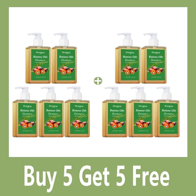 Organic Batana Oil Shampoo Soothing Scalp Intense Repair Batana Nourishing Shampoo with Rosemary Extract for All Hair Types Qme Buy 5 Get 5 Free
