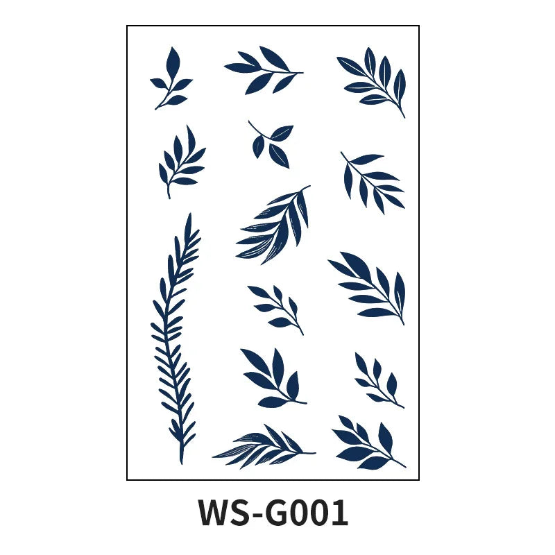 A Small Pattern Waterproof Temporary Tattoo Stickers, Long-lasting Waterproof for One to Two Weeks, Finger Tattoos for Women Qme
