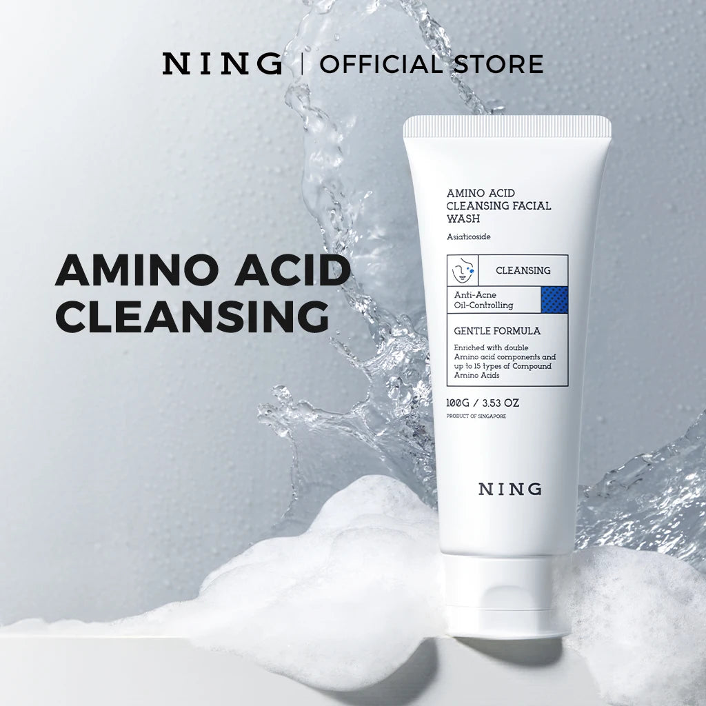 NING Amino Acid Facial Cleanser Gentle Hydrating Deep Cleansing Face Qme
