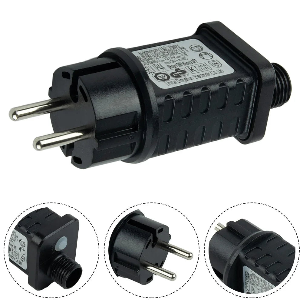 1pc Transformer String Lights 6W-31V LED Timer Power Supply Power Adapter Lighting Accessories For Low Voltage LED Devices Qme Default Title