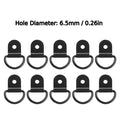 D Rings Tie Down Anchors Ring Pull Hook Iron Lashing Load Fit Car Qme 10Pcs 6.5mm