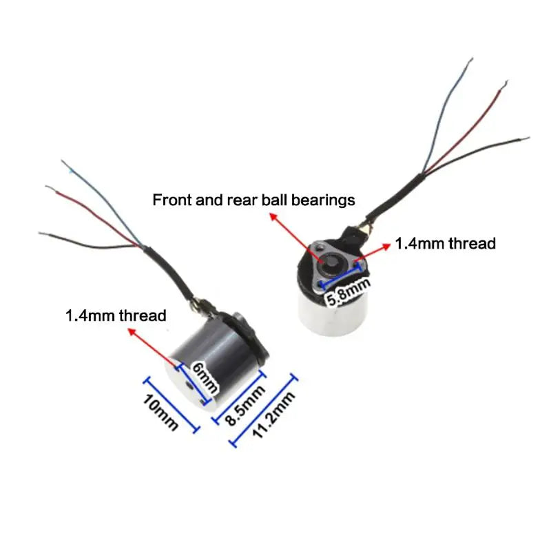 Micro 0706 Airplane Brushless Motor BLDC 6700KV 1S-2S FPV Indoor Qme