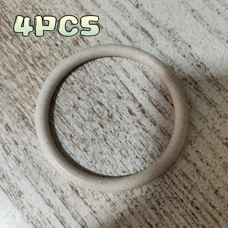 Plastic Bag Handles Perfect for DIY Handmade Bags Weaving Crochet Replacement Accessories BeachBag Tote Wallet Straw Bag Weaving Qme Beige 2pairs