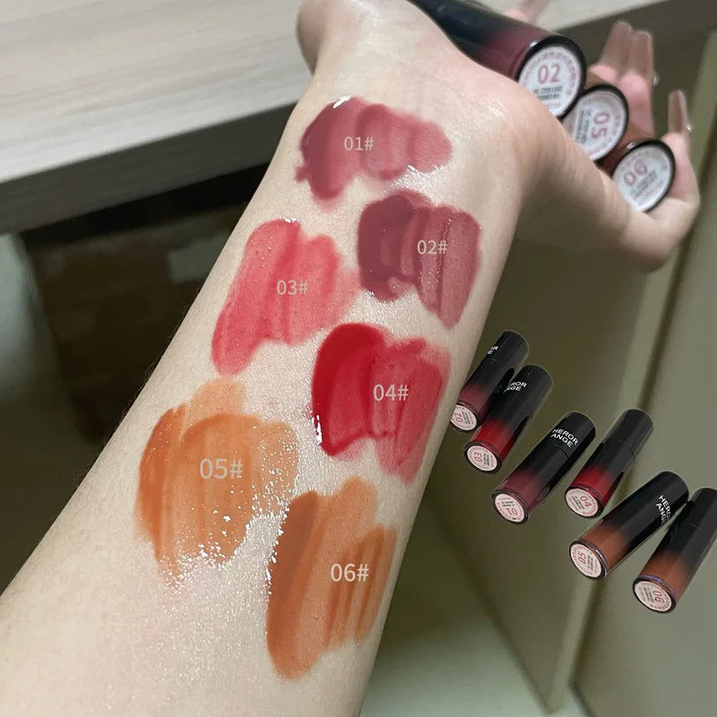 HERORANGE Color-cooling Shimmering Lip Gloss Hydrating Silky Qme