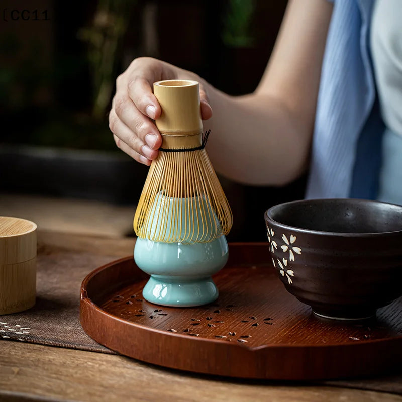 Bamboo Japanese Matcha Tea Whisk Brush Accessories Making 120 Qme