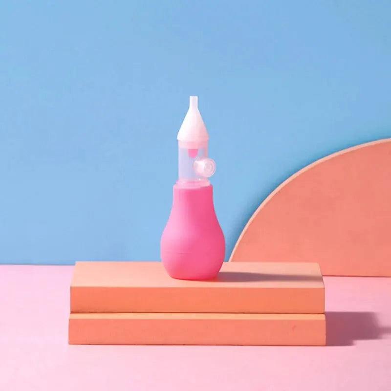 Baby Nose Cleaner Baby Nasal Aspirator Professional Syringe Nasal Irrigator Baby Nose Washing for Children Care Tool Gifts New Qme rose Red