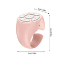 Wireless Remote Shutter Ring Finger Scroller Selfie Button Mobile Qme pink