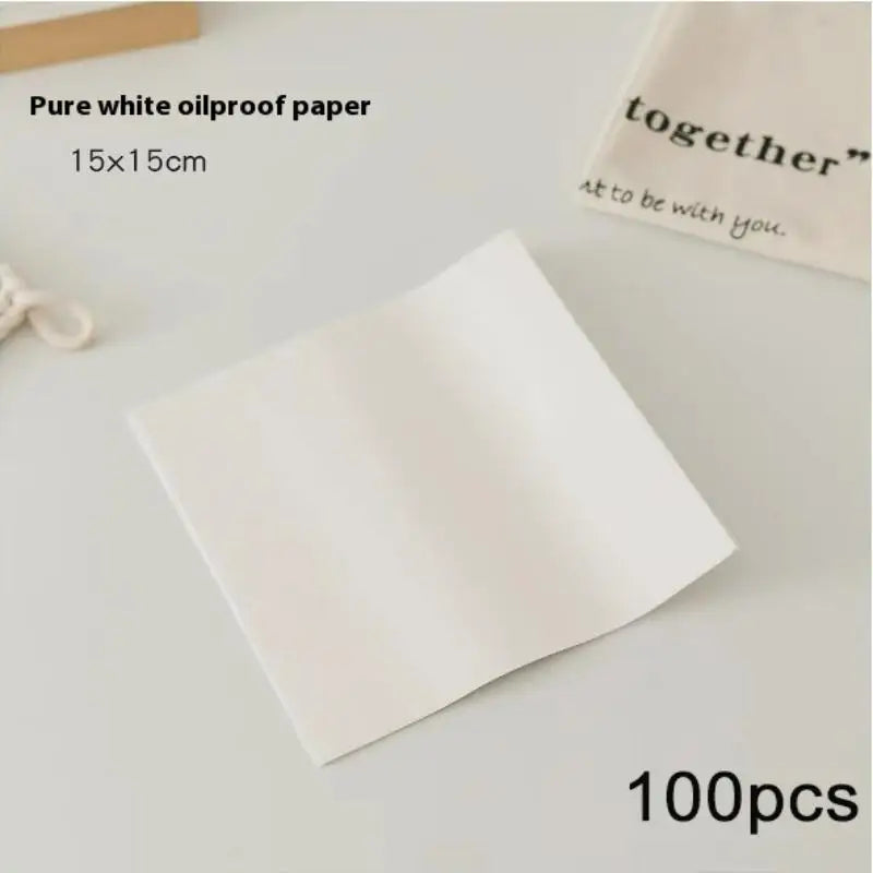 CC11100 Baking Tools Parchment Paper Food Grade Grease Bread Sandwich Qme 15cm White