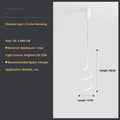 Nordic LED Pendant Light Indoor Lighting Home Hanging Lamp Decoration For Bedroom Dining Table Living Room Stairs Chandeliers Qme WHITE