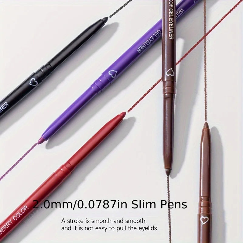 Makeup Long-lasting Eyeliner Pencil Waterproof High Pigment Eyeshadow Eye Liner Pen Women Fashion Color Makeup Tools Qme