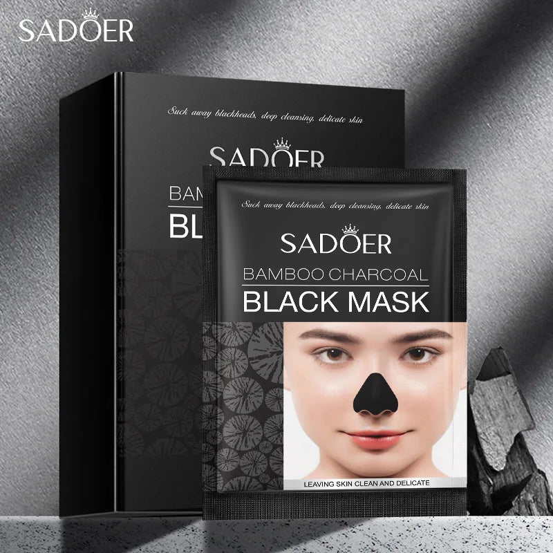 Bamboo Charcoal Blackhead Removing Peel-off Mask 10-Piece Travel Qme