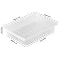 Removable Drain Plate Tray Keep Fruits Vegetables Meat Fish Food Qme L