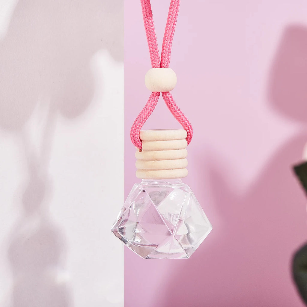 Pink Fresh Air Car Fragrance Interior Accessories Perfume Pendant Qme