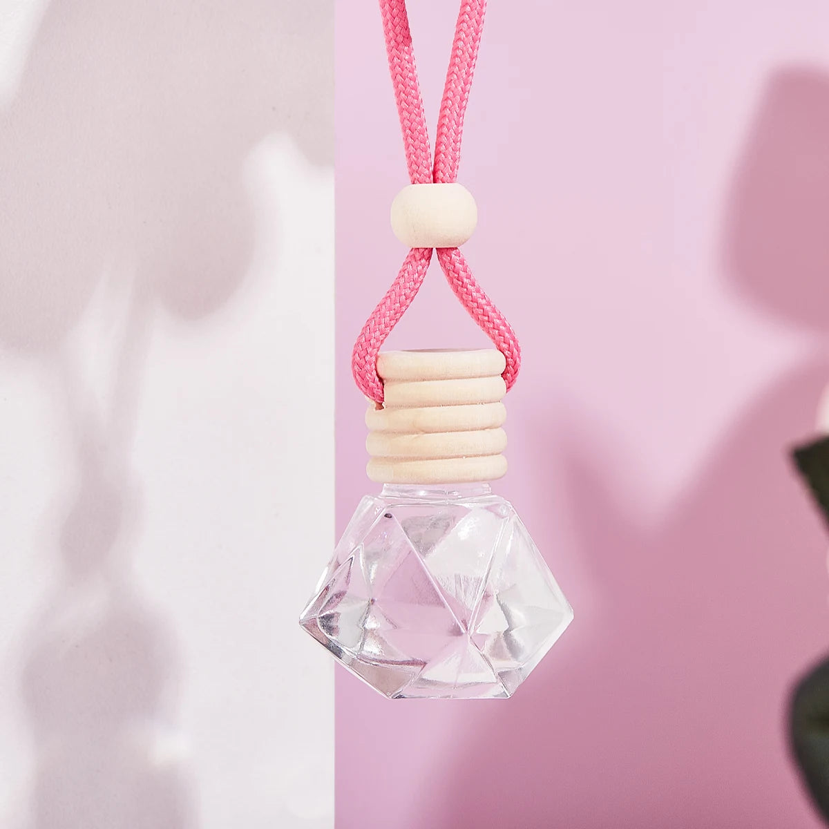 Pink Fresh Air Car Fragrance Interior Accessories Perfume Pendant Qme