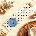 2026 Y2K Big Button Elastic Headband Sweet Cute Polka Dot Wide Yoga Hairband Dopamine Colorful Hair Accessories for Women Girls Qme White Red