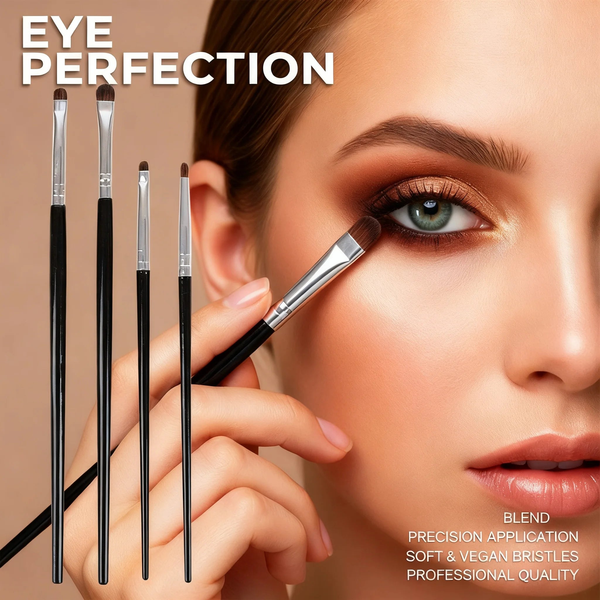 Detail Eye Makeup Brushes Eyeshadow Eyeliner Brush Powder Gel Cream Qme