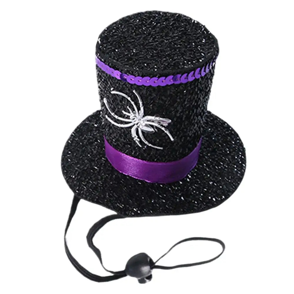 Witch Hat Pet Funny Spider Outfit Halloween Dog Holiday Outdoor Party Qme as shown China Mainland