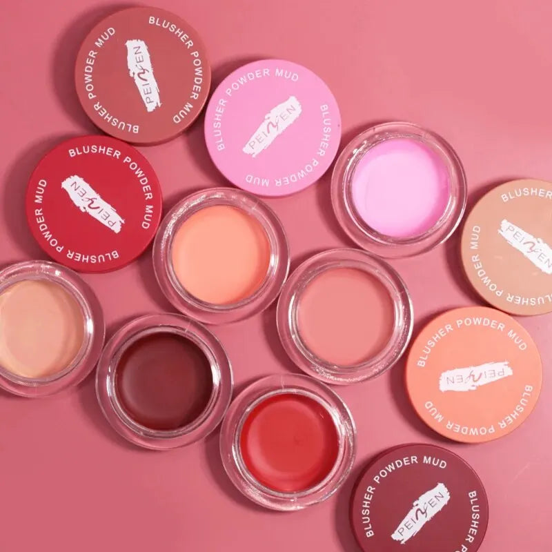 Cream Rouge Matte Stick Mud Monochrome Powder Blusher Qme