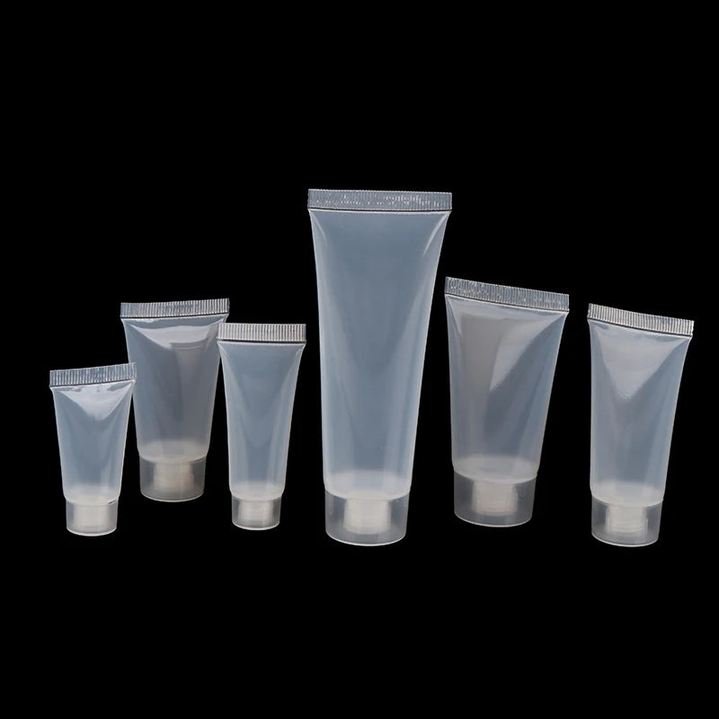 Empty Lipstick Tube Lip Balm Soft Makeup Squeeze Clear Plastic Gloss Qme