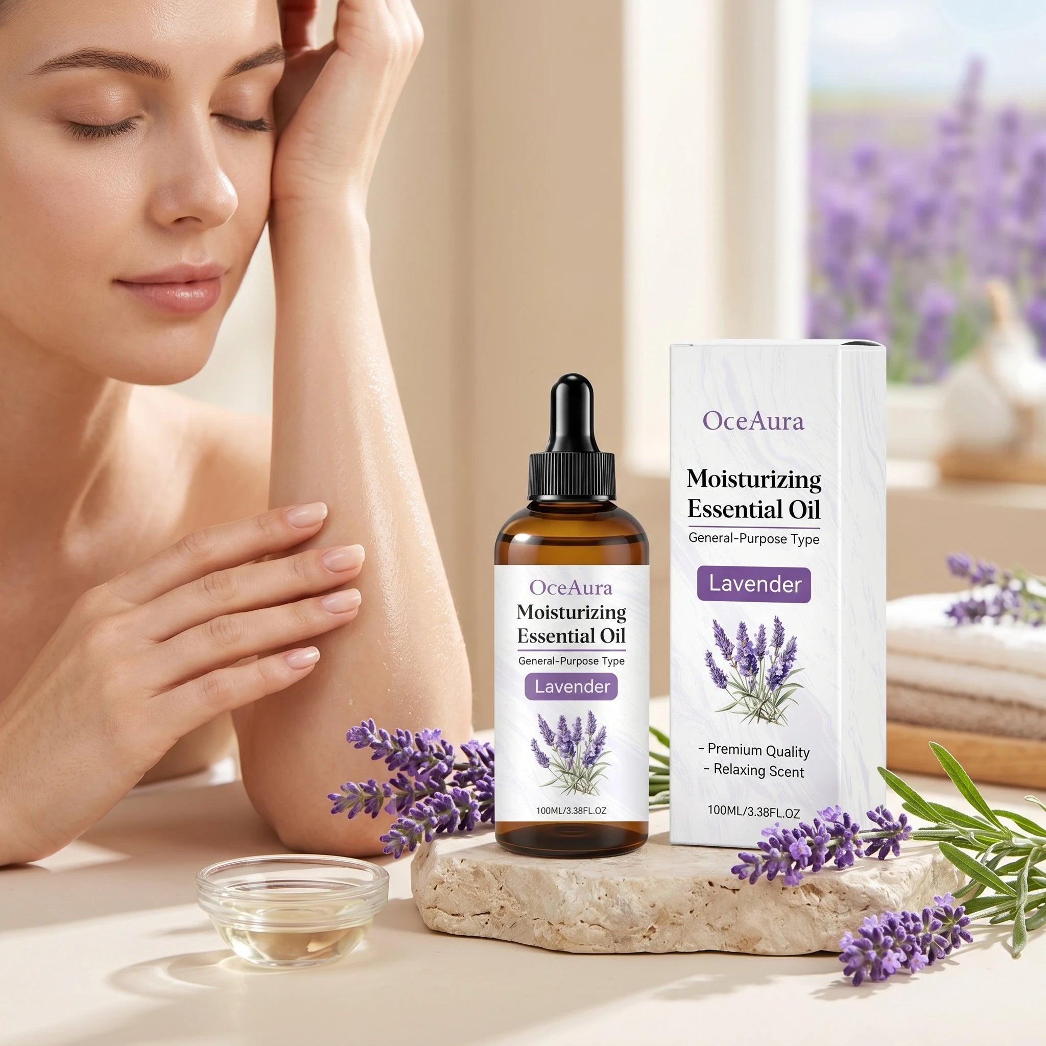 Oceaura Lavender Massage Essential Oil Improve Dry Moisturizier Anti Qme
