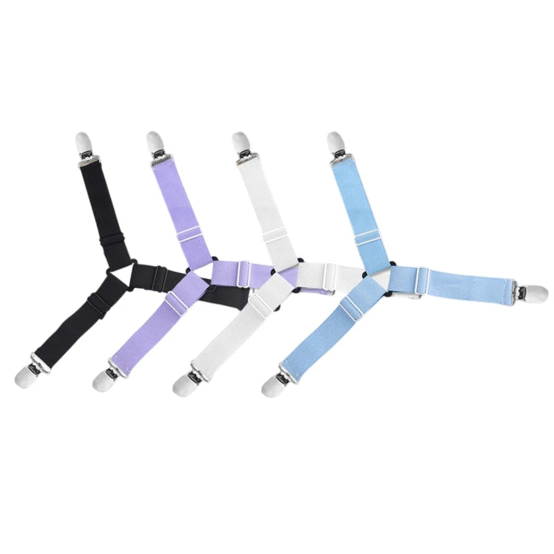 Home Organizer Mattress Cover Clips Bed Sheet Clip Elastic Straps Qme