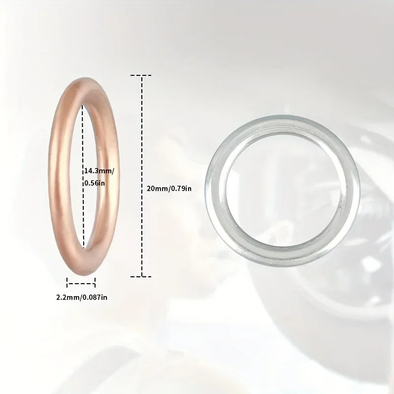 Drain gasket for the car engine oil pan, drain bolt gasket, oil drain plug gasket, replaceable parts, suitable for Volkswagen Qme