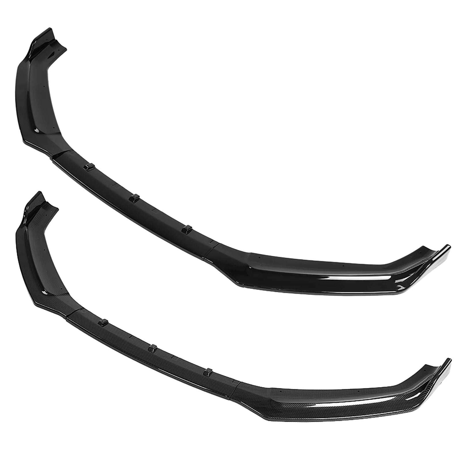 Bumper Add on Lip Car Front Bumper Canard Lip Splitter Body Shovels for B9 17‑18 Car Front Bumper Lip Front Bumper Diffuser Qme