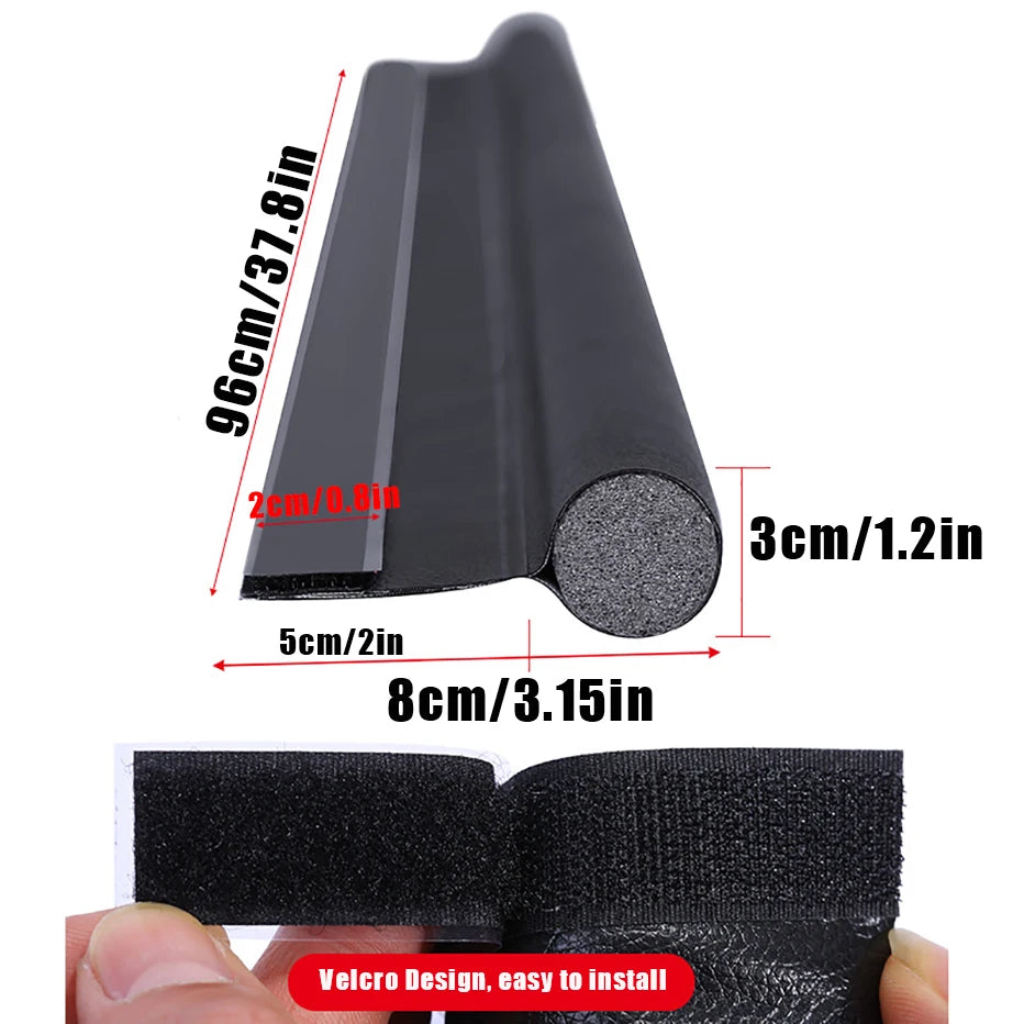 Adjustable Door Bottom Seal Strip Weatherstrip Under Door Draft Stopper Anti-Cold One Side Gap Blocker Foam Weather Strip Qme