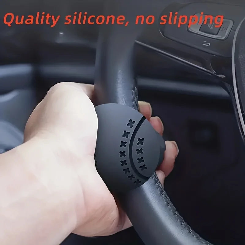 1pc Power Steering Wheel Assist Device for One-Handed Steering, a Tool to Make Turning Easier. Qme