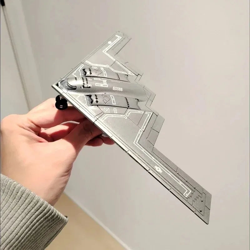 Creative Military Series Building Blocks B2 Stealth Bomber Fighter Helicopter Model Toys For Kids Birthday Gift Qme