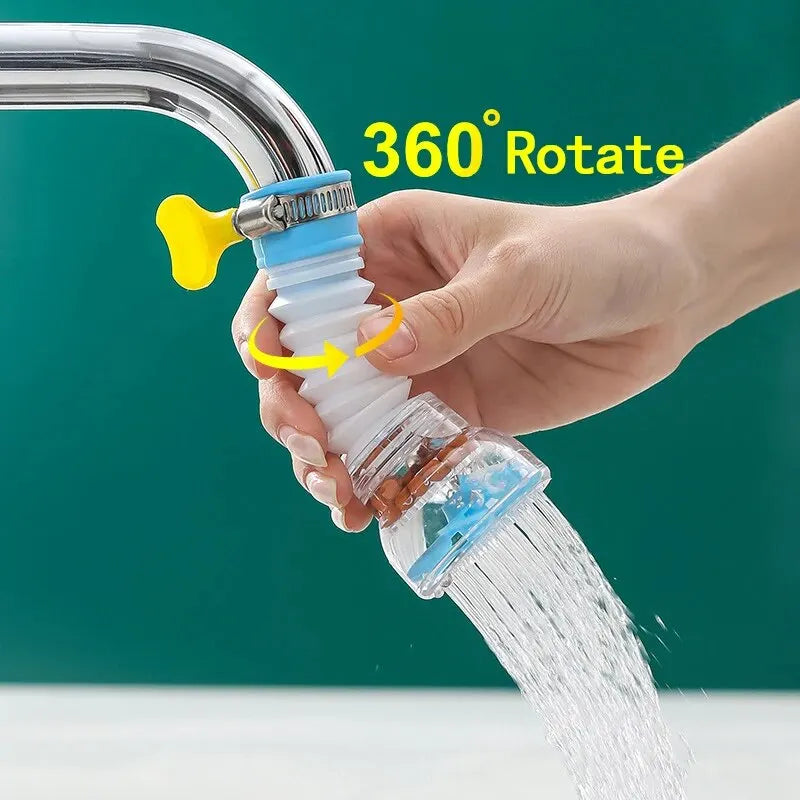Kitchen Anti-Splashing Faucet Can Rotate Extend The Filter Home Universal Water Faucet Multifunction Wash Basin Shower Faucet Qme