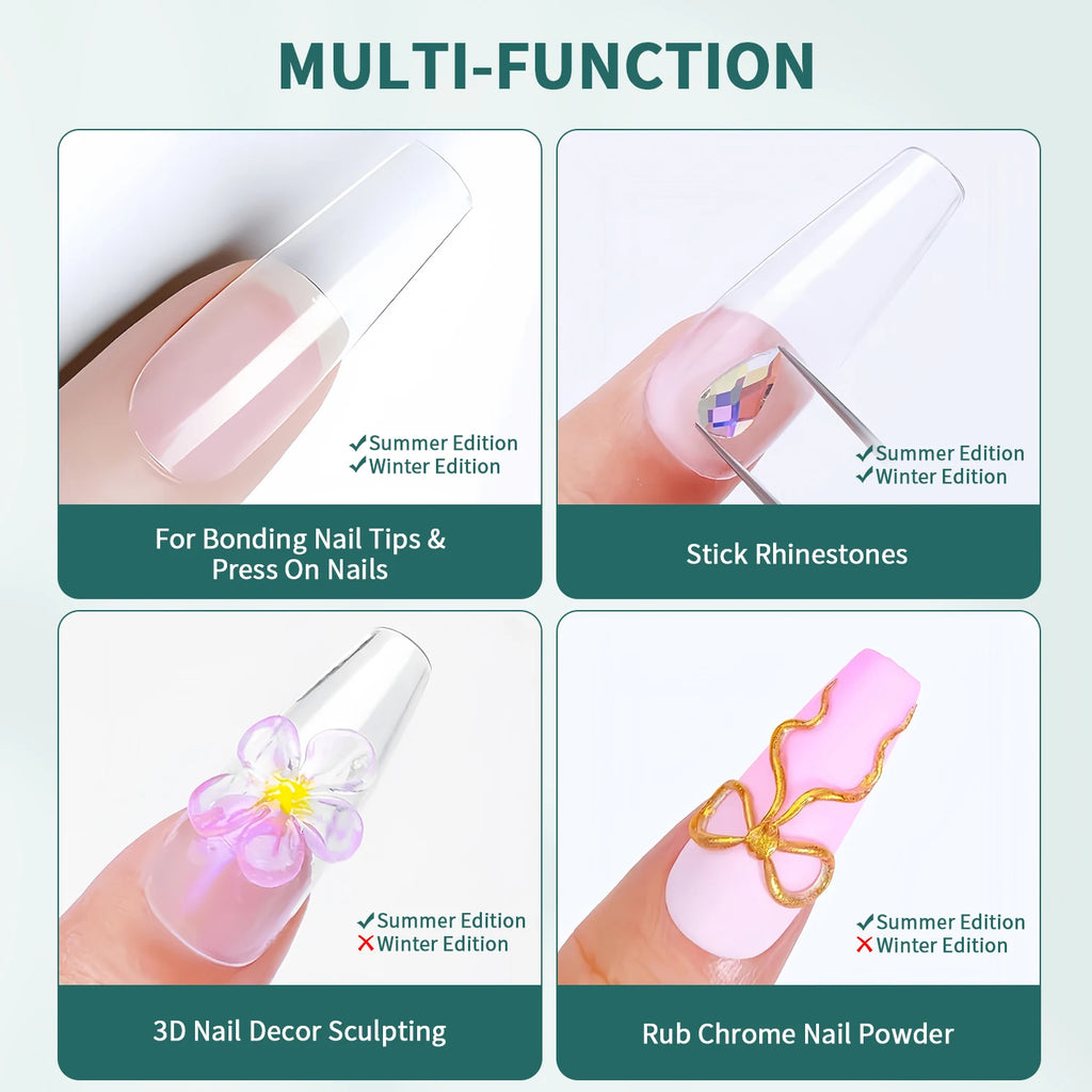 Nailpop Soft Nail Tips Gel Summer Flat-end Winter Pointed-tip Vitamin Qme