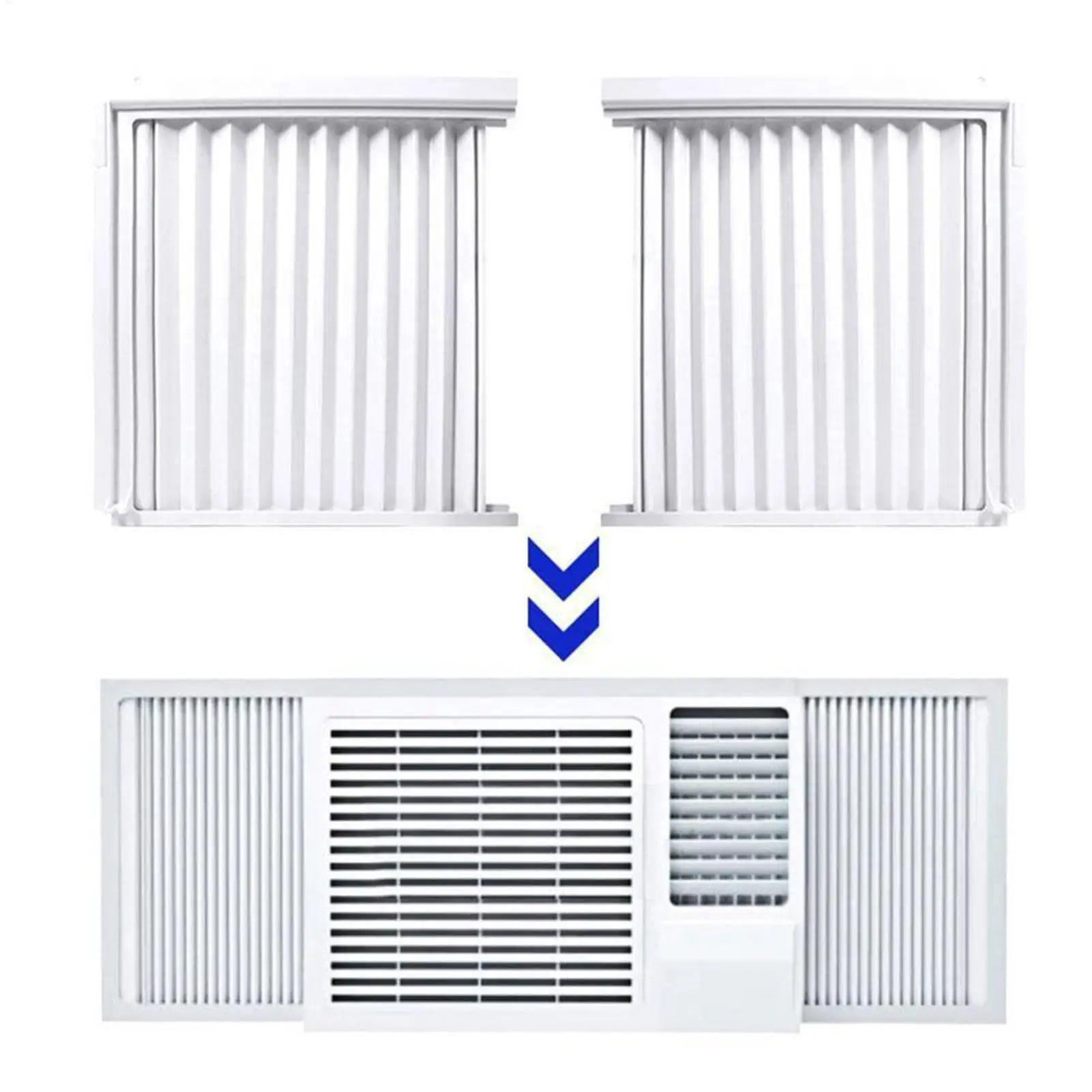 Window Unit Side Panels Soundproof Air Conditioner Cover Insulation AC Side Panel for Home Bedroom Living Room Office Dorm Hotel Qme