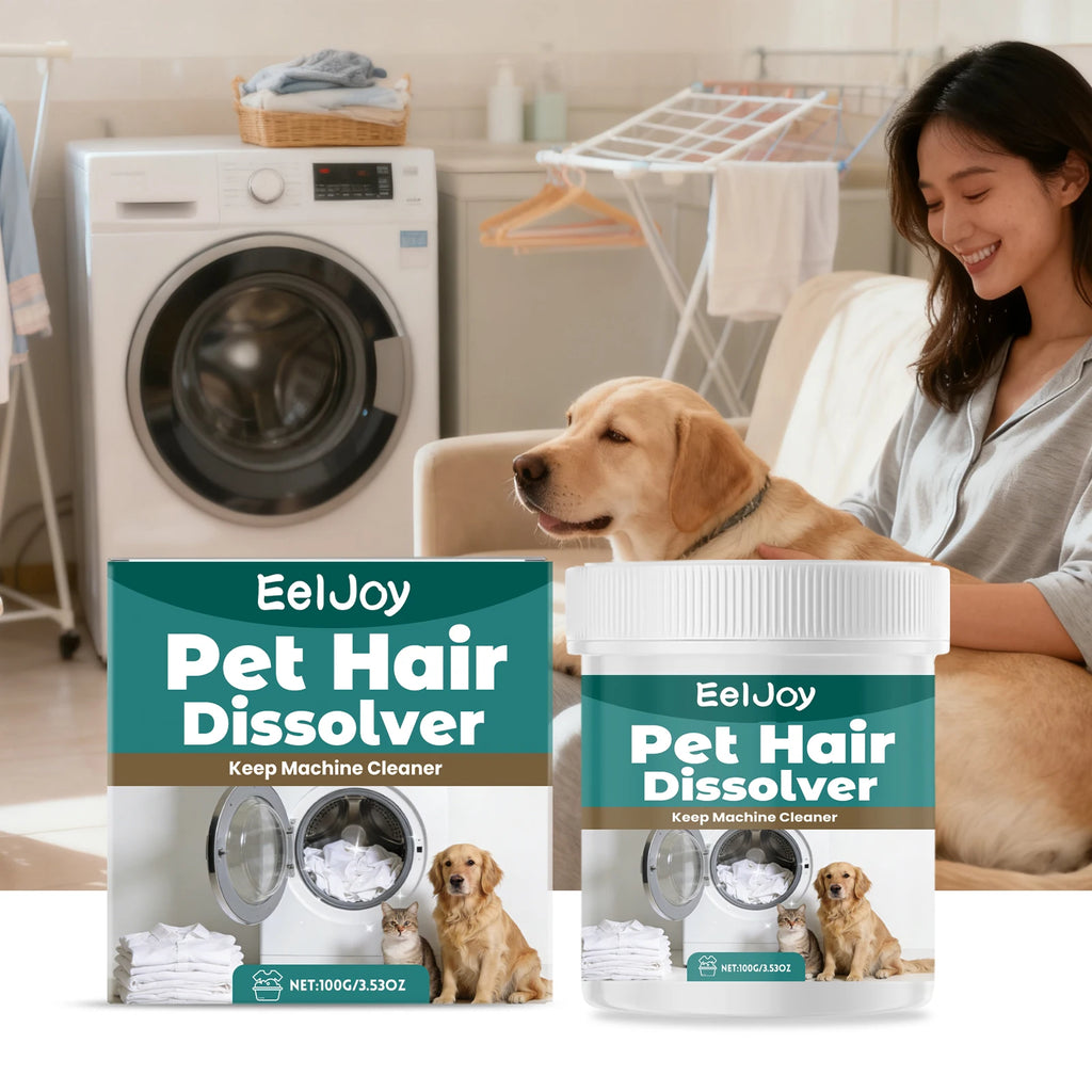 Pet Hair Dissolving Agent Decompose Pet Hair Clean Clothing Reduce Hair Residue Safe for Fabrics Household Clothing Care Cleaner Qme