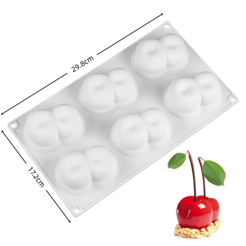 Cherry Design Food Grade French Fruit Mousse Mould Silicone Cake Mold Qme A1