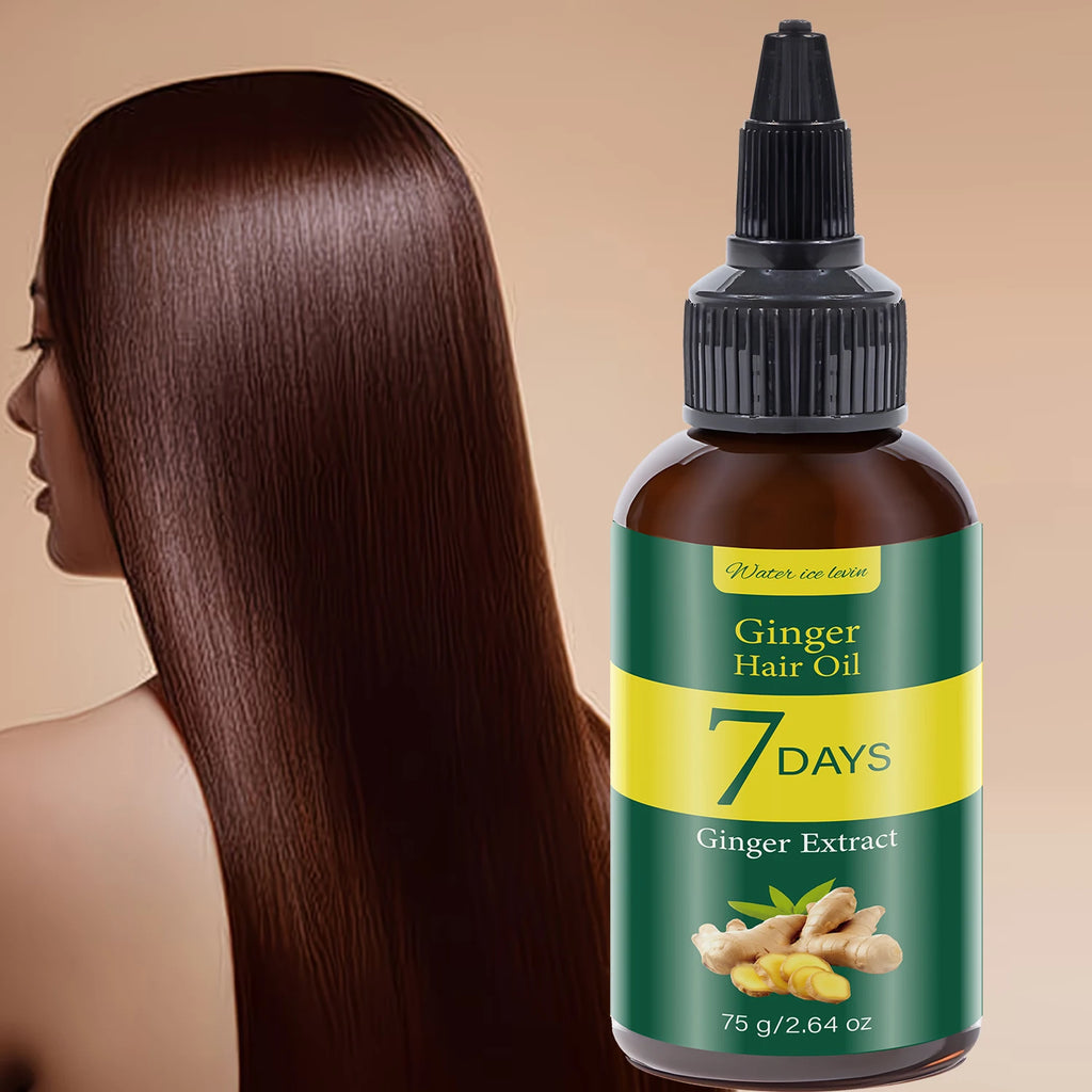 Ginger Hair Oil with Biotin & Keratin, 7 Days Smooth & Supple Hair Care Qme