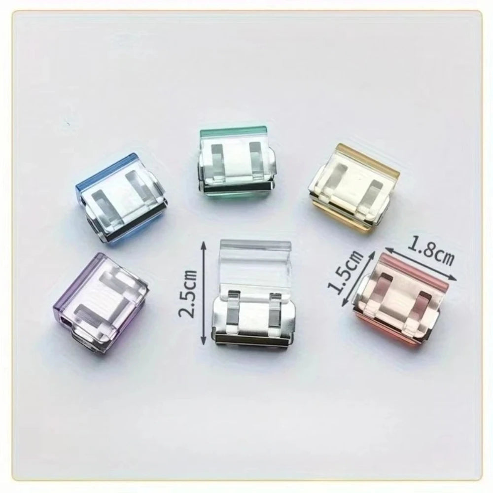 4/6/10pcs Invisible Clothing Fastener Clips No Sew Hem Holder Anti-Drag Trouser Tool Practical for DIY Clothing Craft Work Qme