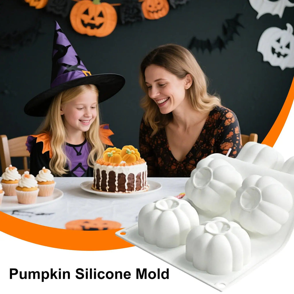 Silicone Pumpkin Mold 6-Cavity Pumpkin Chocolate Mold Non-Stick Mould For Halloween Baking Autumn Chocolate Cupcake Jelly Qme China Mainland