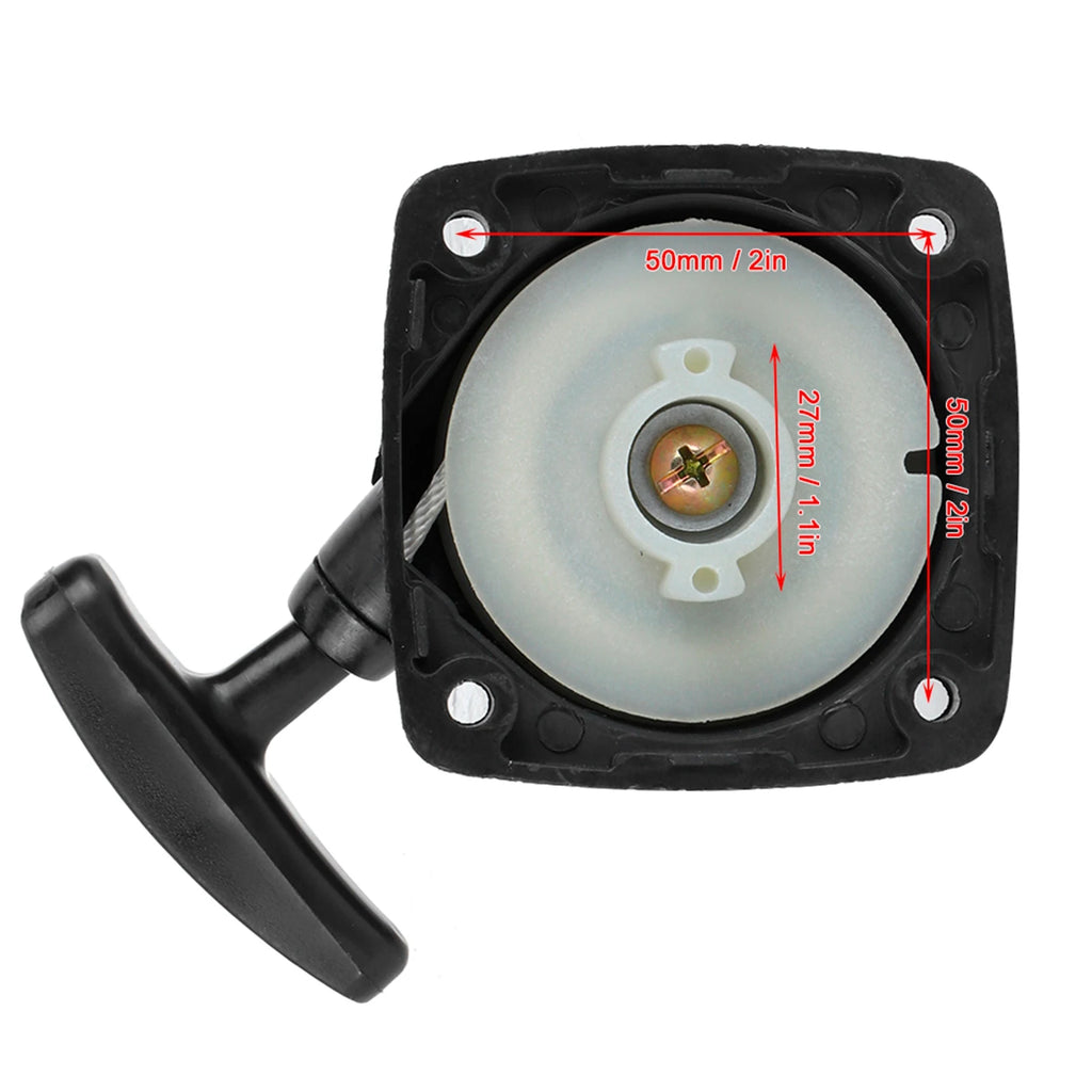 Pull Starter 23CC Engine Hand Pull Start Manual Starter with Hedge Trimmer Spare Parts for 1E32F Motor Engine Accessory Qme