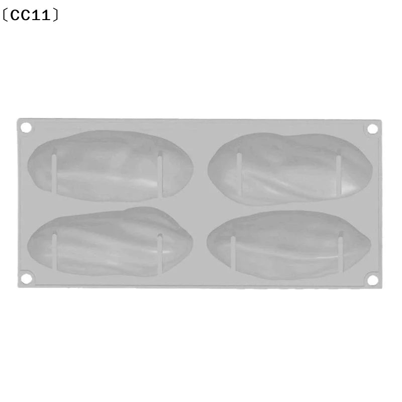 Chocolate Dessert Pudding Baking Mold 4 Cavity Pistachio Mousse Cake Qme