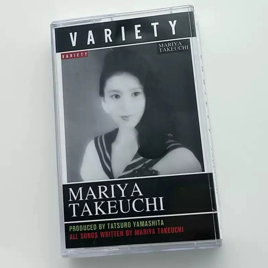 Retro Japanese City Pop Music Cassette Tape, Black-and-White Portrait Photography Themed Cover, Classic Track Collection Qme