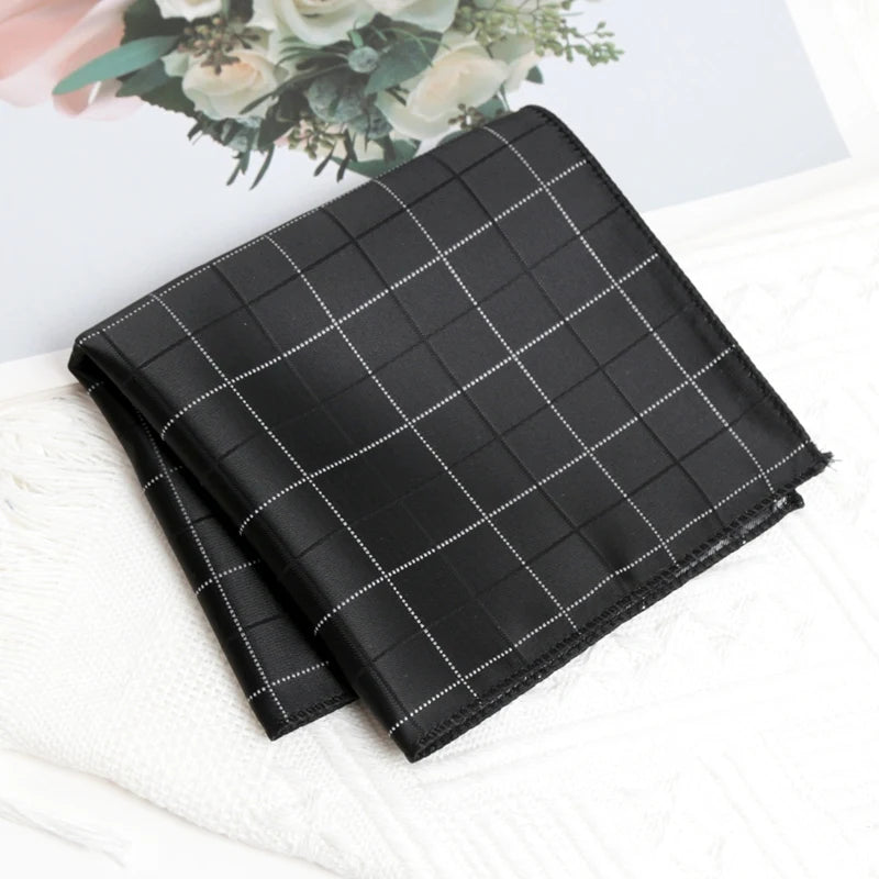 Black Stripe Tie Cufflink Cravat Bowtie Wedding Ties Gifts Men Handky