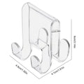 Shower Hooks Over Glass Door Acrylic Shower Door Towel Hooks Space-Saving Shower Door Hooks for Clothes Towels Washcloths and Qme A