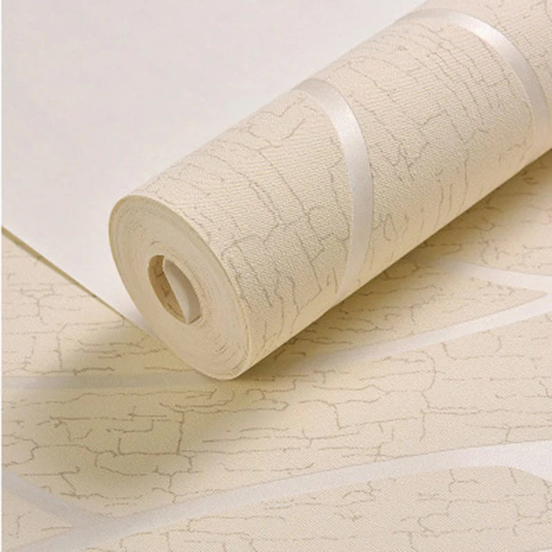 Background Wallpaper Room Decoration 53cm Wall Stickers Thickened Bedroom Curve Stripes Moisture-proof Non-woven European Modern Qme 6002 53cmX5m