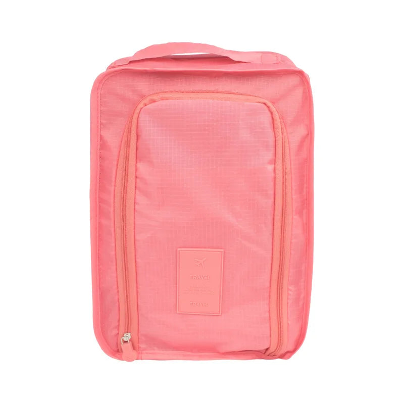 1 Pcs Travel Shoes Organizer, Portable Lightweight Handbag, Multifunctional Storage Bag Qme Peach Pink
