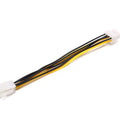 4-Pin 8-Pin ATX Motherboard CPU Power Supply Adapter Converter Cable Qme 18cm White