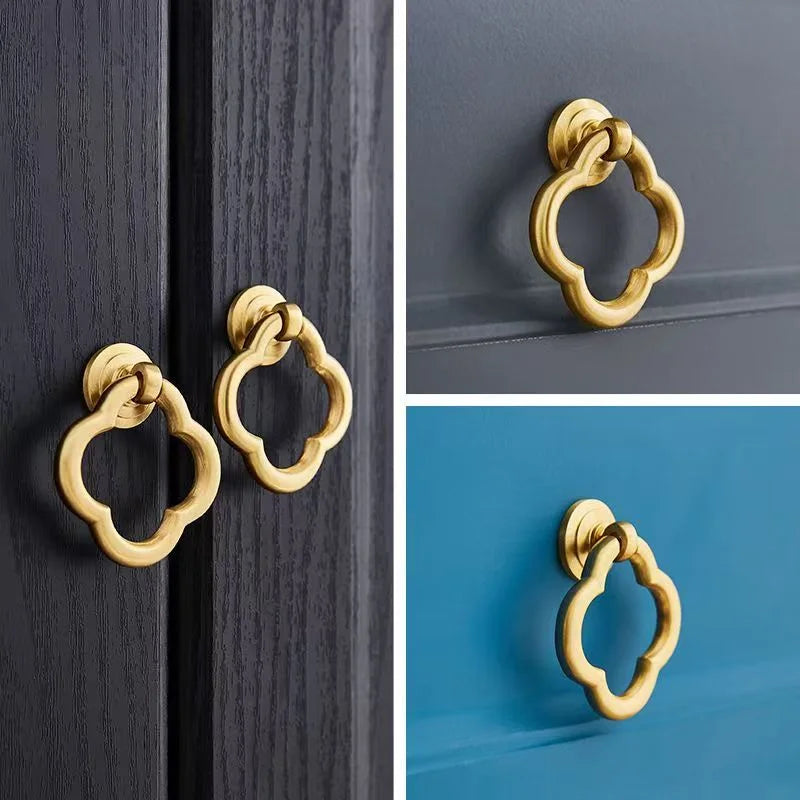 2/4/6 piece vintage modern brushed zinc alloy cabinet knob - elegant metal handles for kitchens, wardrobes and cabinet drawers Qme