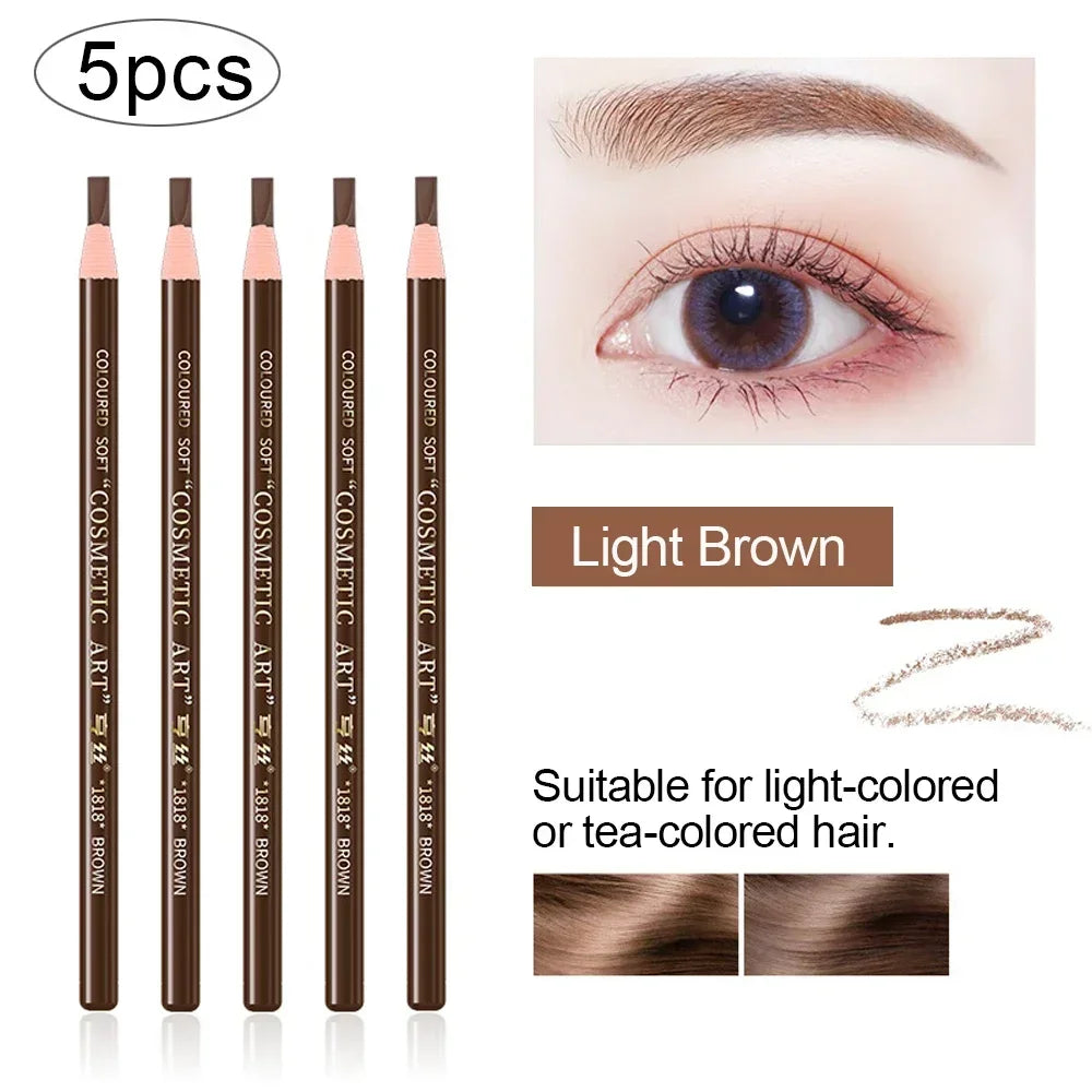 Professional Microblading Pencil Permanent Eyebrow Tattoo Waterproof Qme meibi12qiankase5Pcs