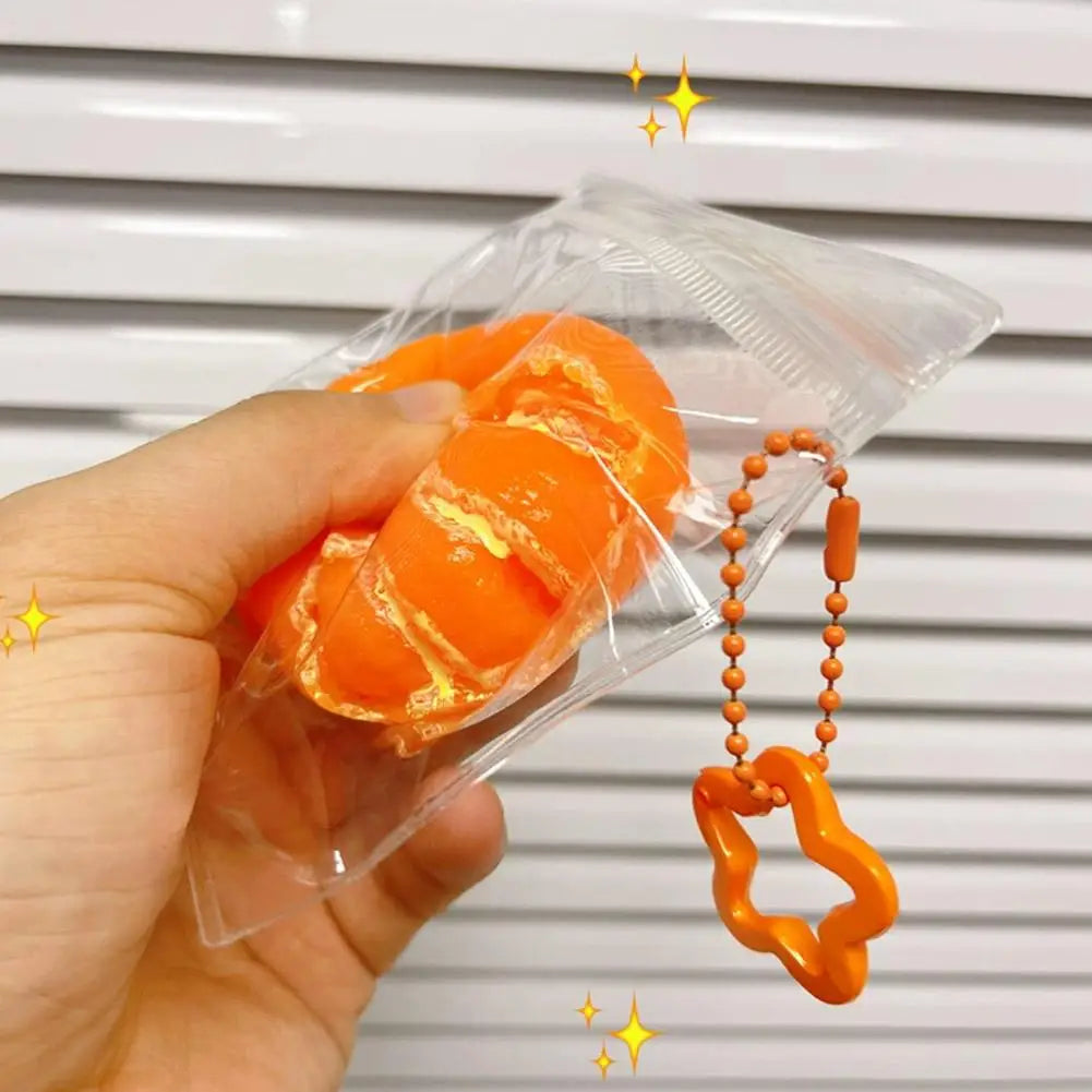 Orange Fruit Magic Tool Stress Relief Squishy Toy Squeeze Kids Adult Qme