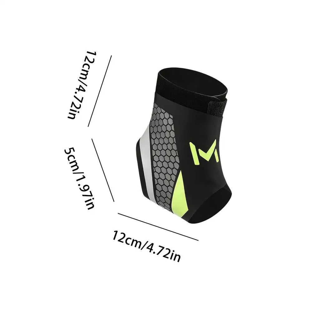 1pcs Ankle Sleeve Breathable Portable Support Sleeve Foot Brace Ankle Support Strap for Exercise Fitness Walking Running Hiking Qme Green